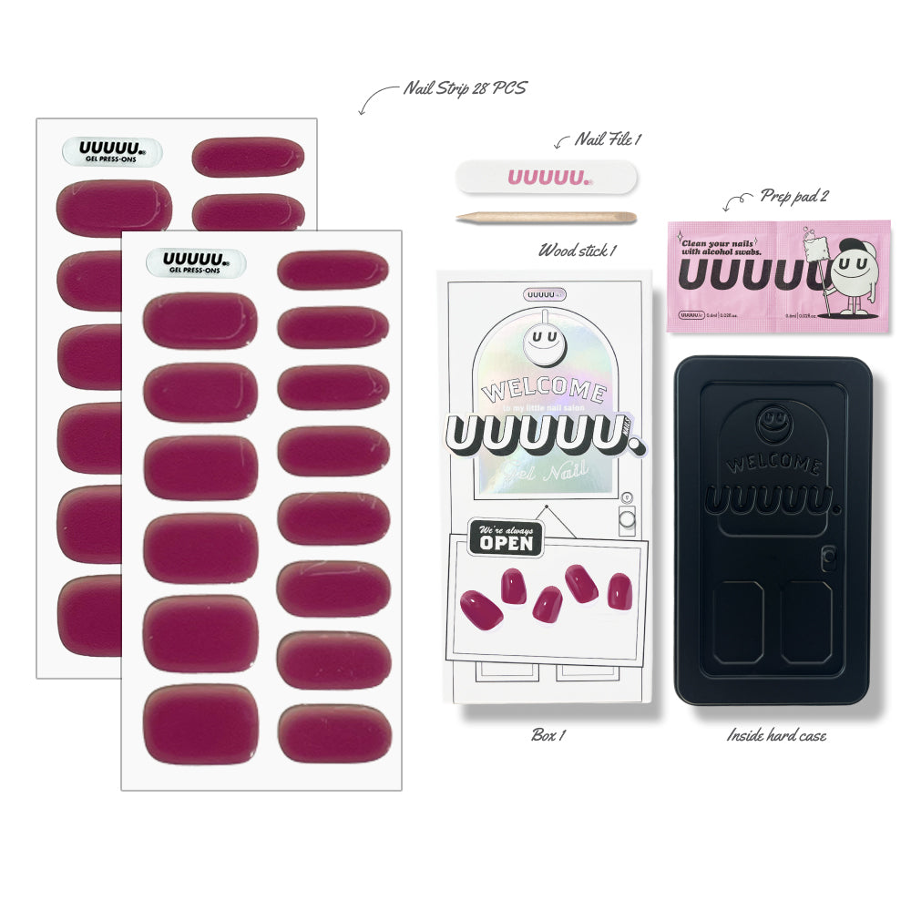 쉬어 버건디 Sheer burgundy